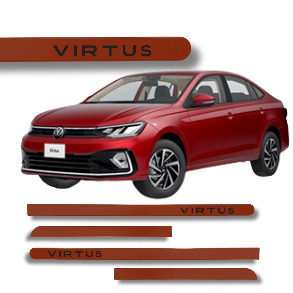 Friso Latera Ponta Redonda Virtus Vermelho Tornado  2025