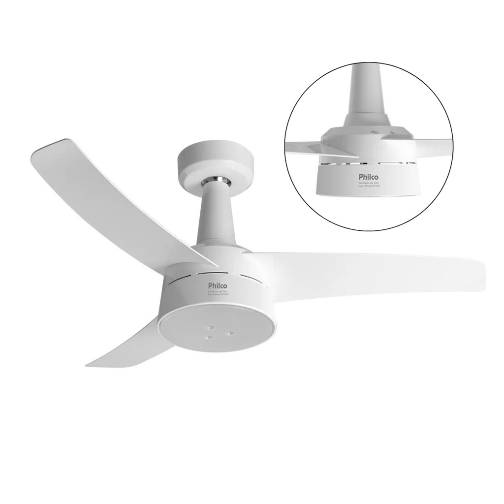 Ventilador de Teto Easy Fitting 145W PVT07B Philco em Oferta na Shopee