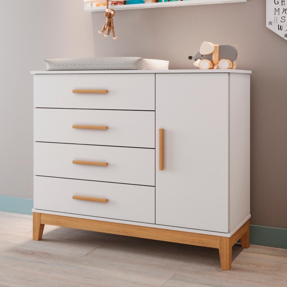 O que é Cômoda Branca e Madeira? Guia e Onde Comprar | BuscaProdutos