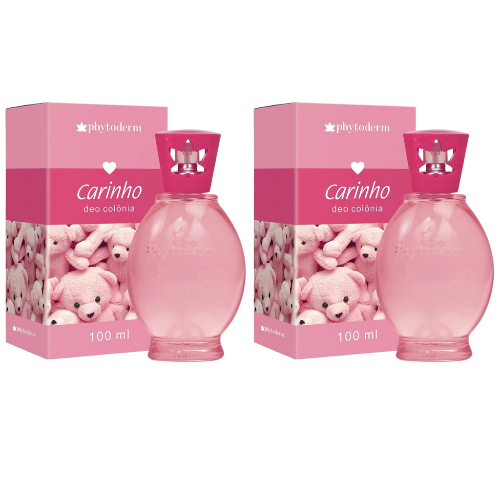 Kit 2 Carinho Phytoderm - Água Perfumada Unissex - Deo Colônia - 100ml em Oferta na Shopee