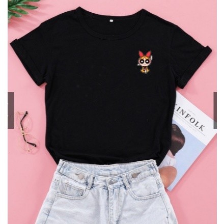 Camiseta Feminino As Meninas Superpoderosas T-shirt feminina Masculino Masculina Infantil Florzinha