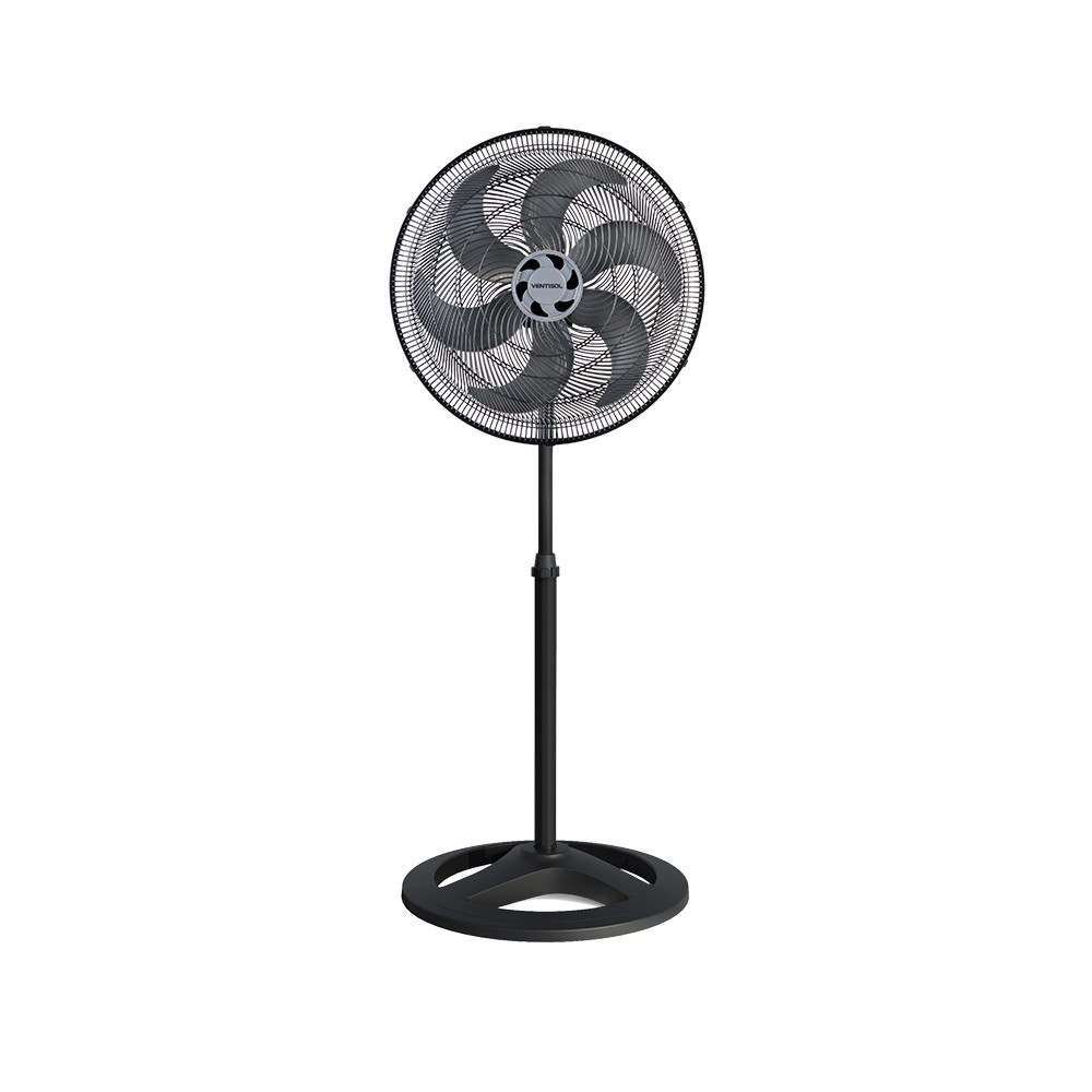 Ventilador Coluna Preto 50cm Turbo 220v Oscilante Ventisol