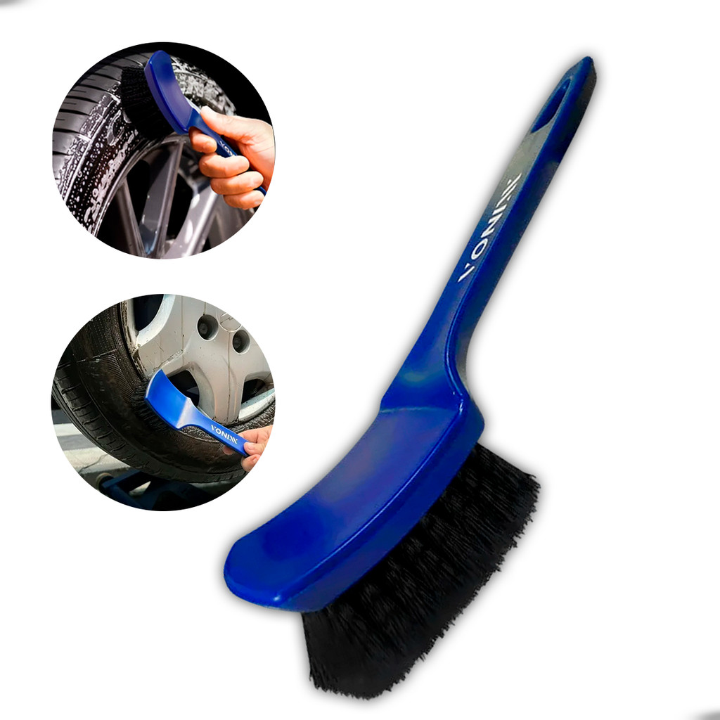 Escova Anatômica Vonixx Limpeza de Pneus Cerdas Duráveis em Oferta na Shopee
