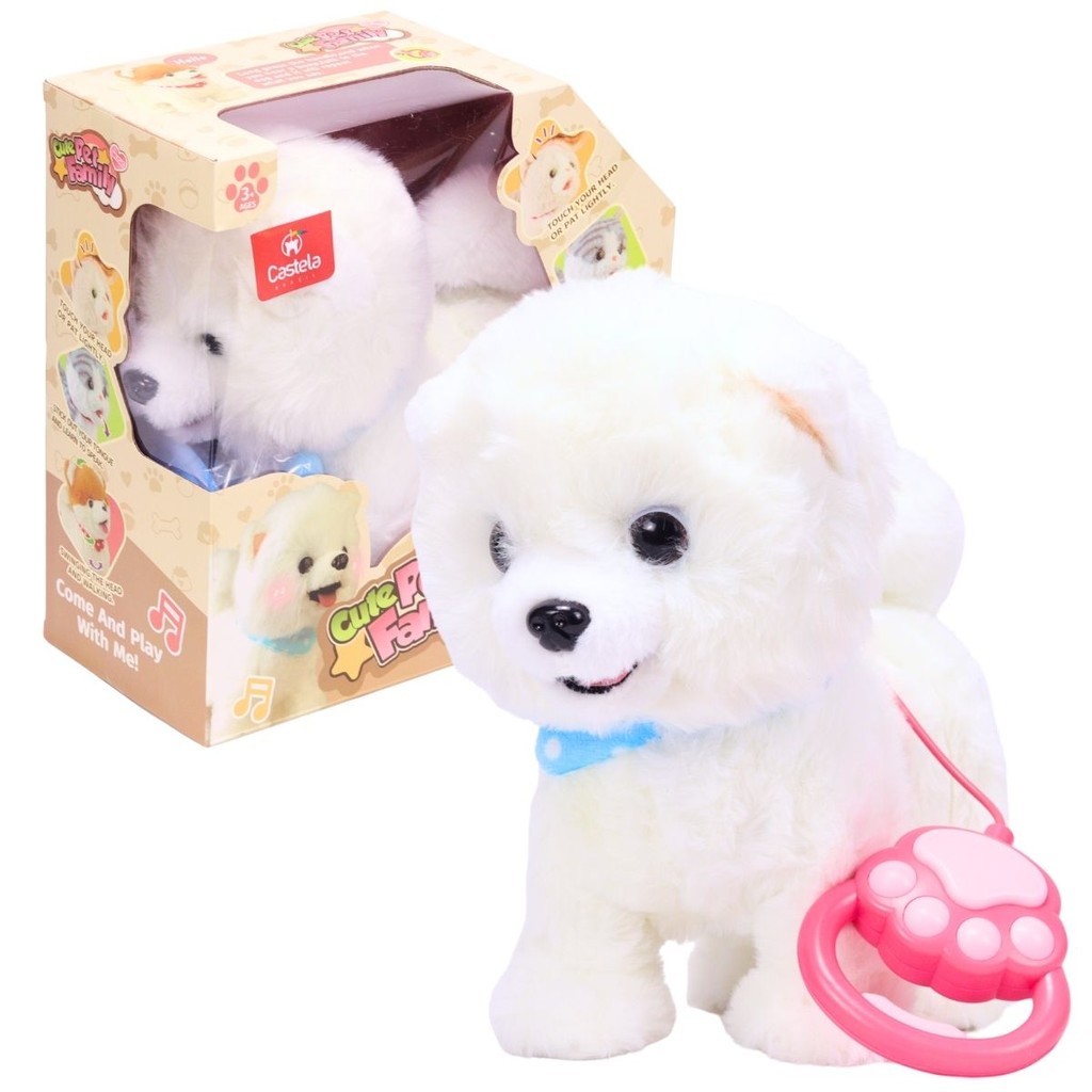 Cachorro De Pelúcia Interativo Com Som e Movimento - Castela em Oferta na Shopee