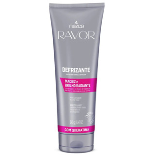 Defrizante Ravor Queratina Maciez e Brilho Radiante 240g Protetor Térmico em Oferta na Shopee