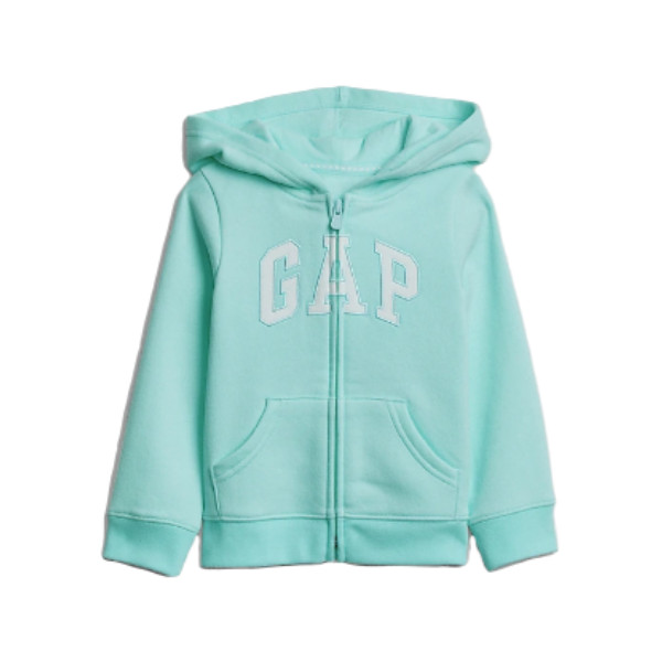 Blusa Moletom Azul Claro com Zíper GAP - Baby Girl (0 a 24 Meses)