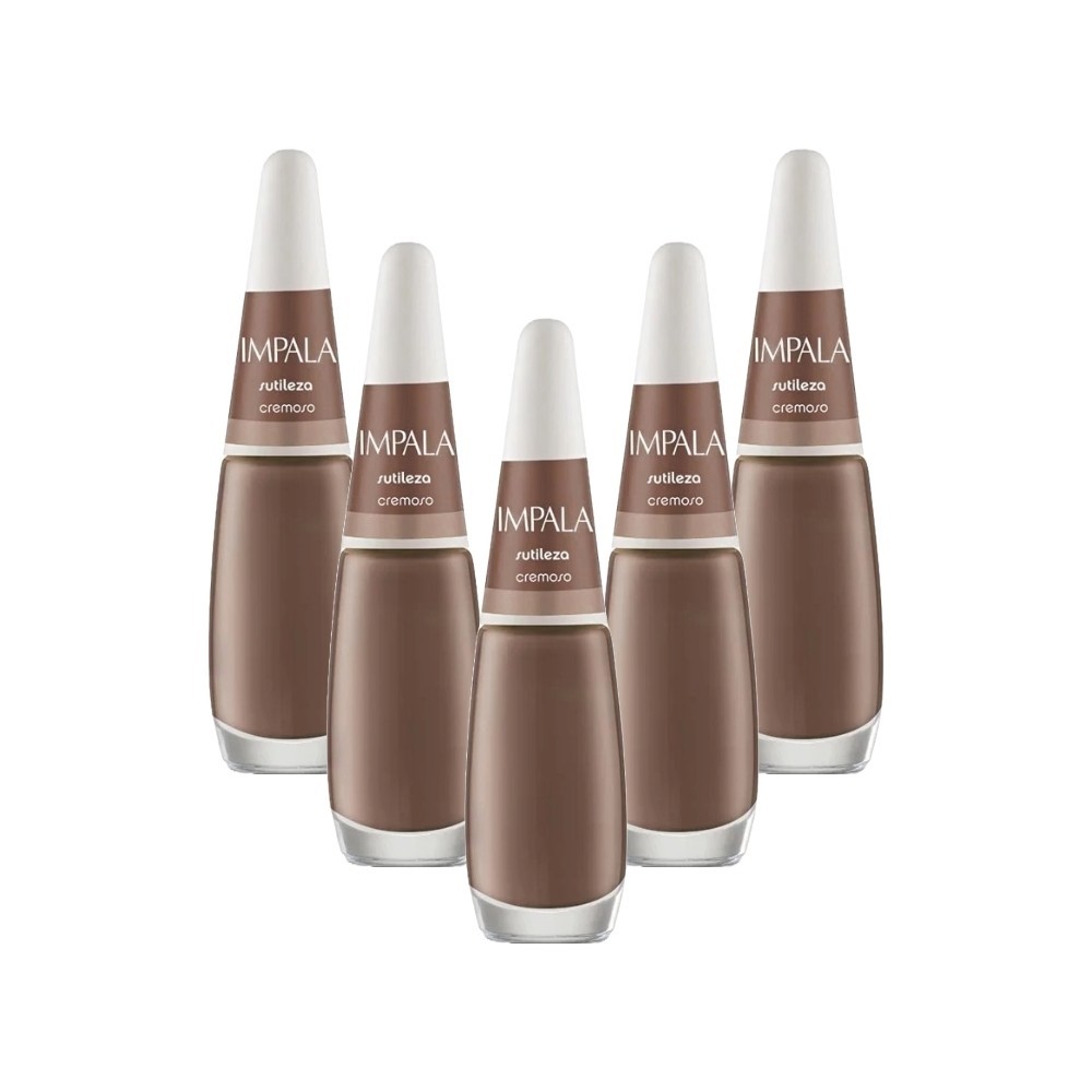 Kit Esmaltes Impala Cremoso Sutileza (5 unidades) - Beauty
