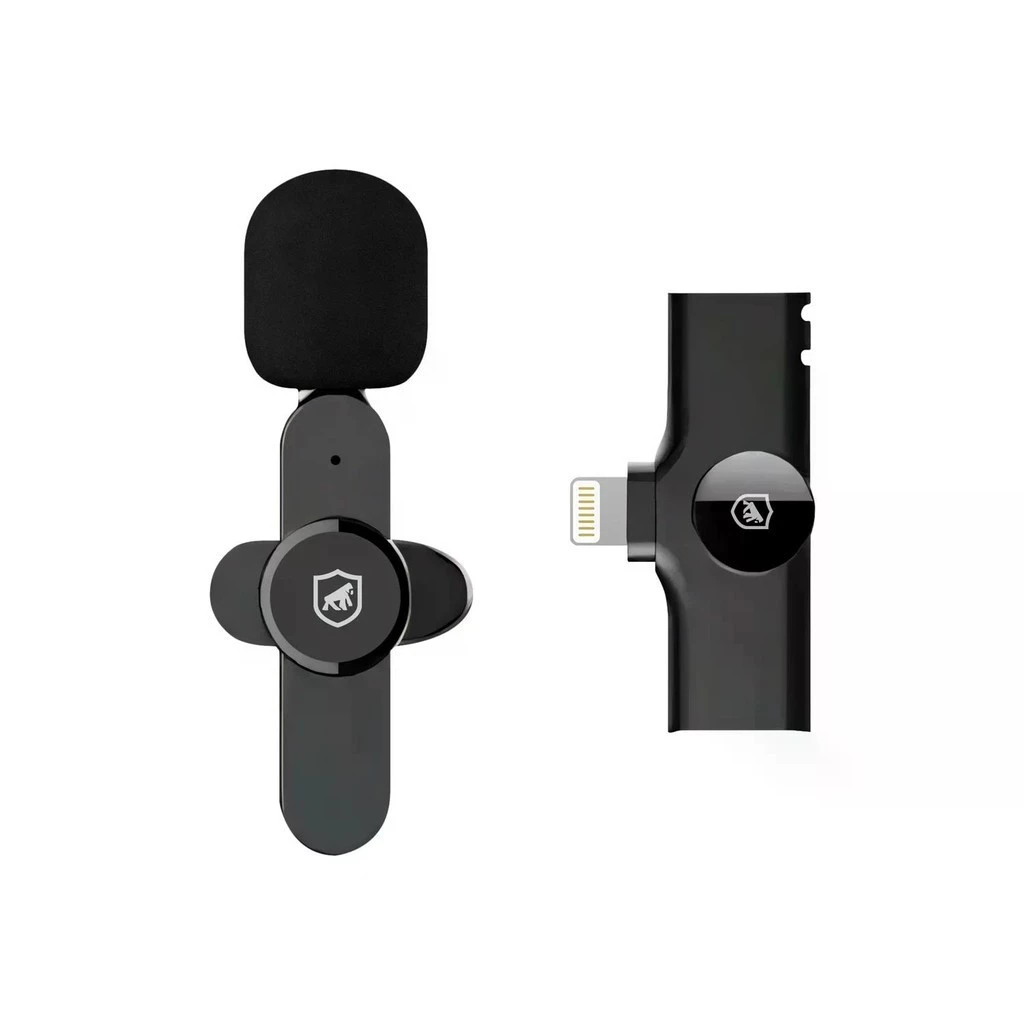 Microfone de Lapela Flex Lightning - Som Profissional para Gravações e Entrevistas - Gshield