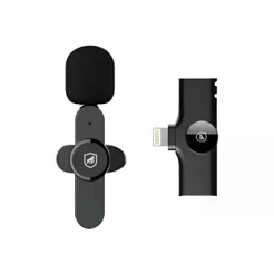 Microfone de Lapela Flex Lightning - Som Profissional para Gravações e Entrevistas - Gshield