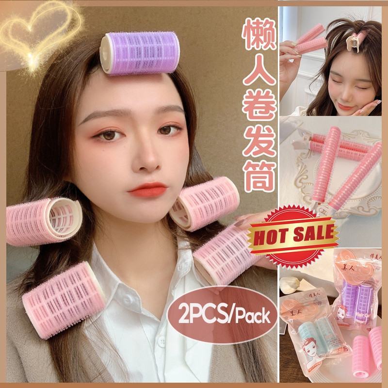 NEW 2PCS Air Bangs Curling roller , Rolos Auto Grip De Cabelo , Fivela De Cauda Dentro Do Modelador Clipes De Cabeleireiro
