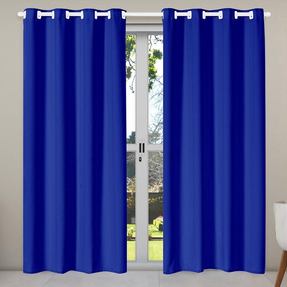 Cortina Isa 2,80M X 2,30M P/ Porta Balcão Azul Royal em Oferta na Shopee