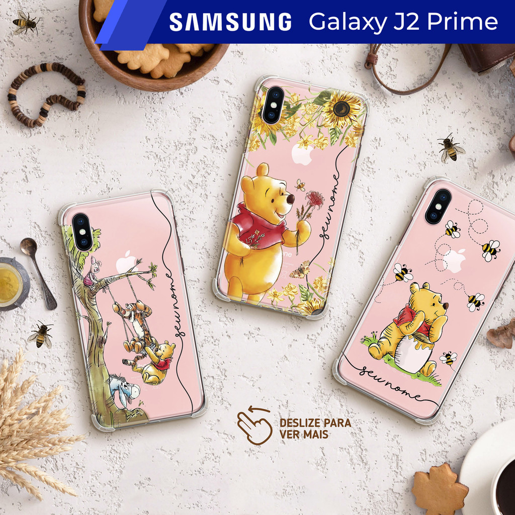 Capa Capinha - Samsung Galaxy J2 Prime - Ursinho Pooh Transparente Personalizada