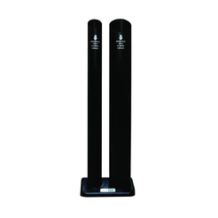 Dispensador para descarte de copo duplo água e café Preto T-2501ACP Trilha