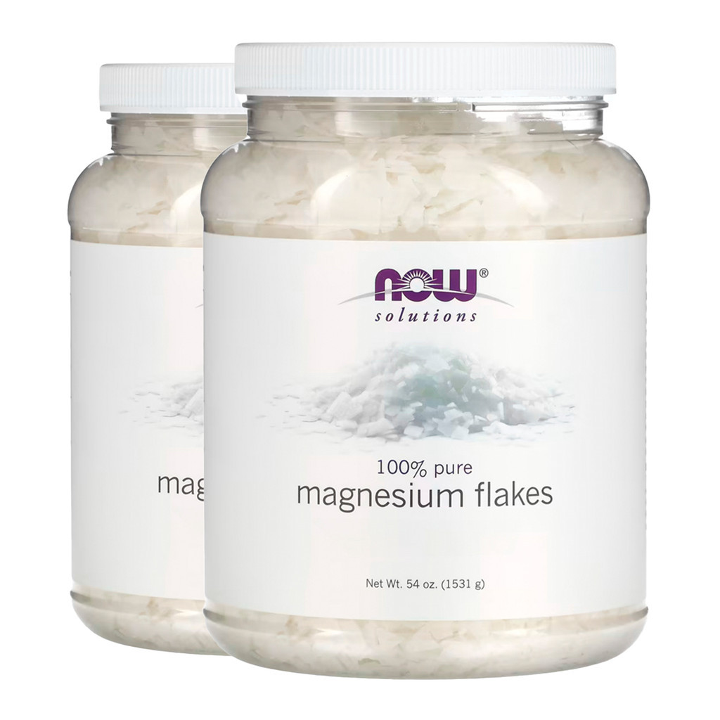 Kit 2x Magnésio Flocos Now Foods 1531g Importado/Made in Usa em Oferta na Shopee