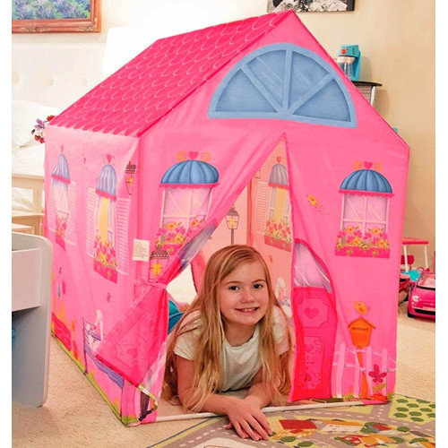 Barraca Infantil Menina Rosa 3 4 5 6 7 Anos Casinha Meninas Barraquinha Espaçosa Casa Tenda Presente