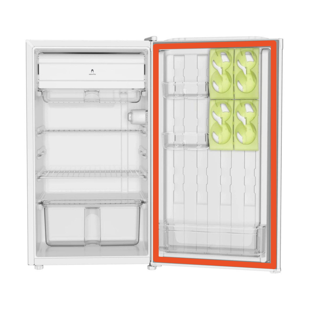 Borracha Gaxeta Porta Frigobar para Electrolux Re80 58x48 + Cola(cinza)