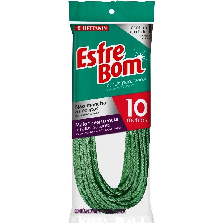 Corda Para Varal 10 metros Resistente Nylon Varal de Roupas