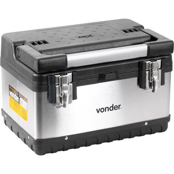 Caixa Inox para Ferramentas Baú 375x270x255mm com Bandeja 6 Gavetas Vonder em Oferta na Shopee