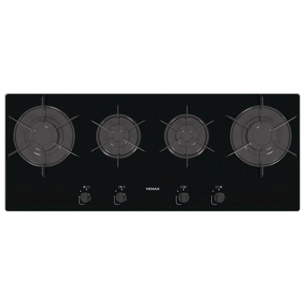 Cooktop Linear Venax Arena 4 Bocas Preto Bivolt em Oferta na Shopee
