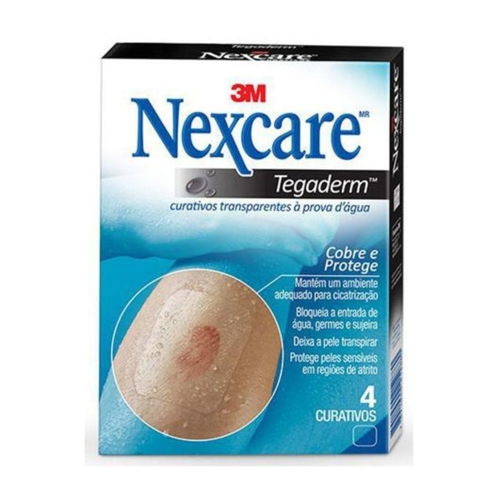 Curativo Nexcare Tegaderm Transparente sem Pad 4 Unidades em Oferta na Shopee