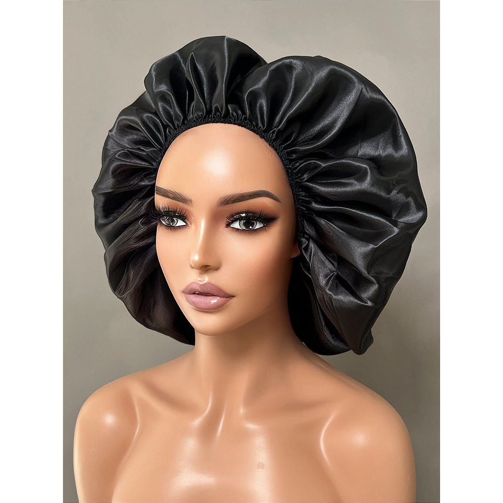 Touca de Cetim Antifrizz Tamanho G para uso com Tranças cabelo cacheado em Oferta na Shopee