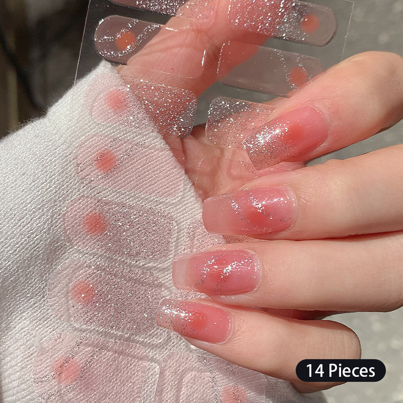 14 Dicas Adesivos De Unhas Flores Adesivo Capa Completa Envoltórios DIY Manicure Artes Decalques
