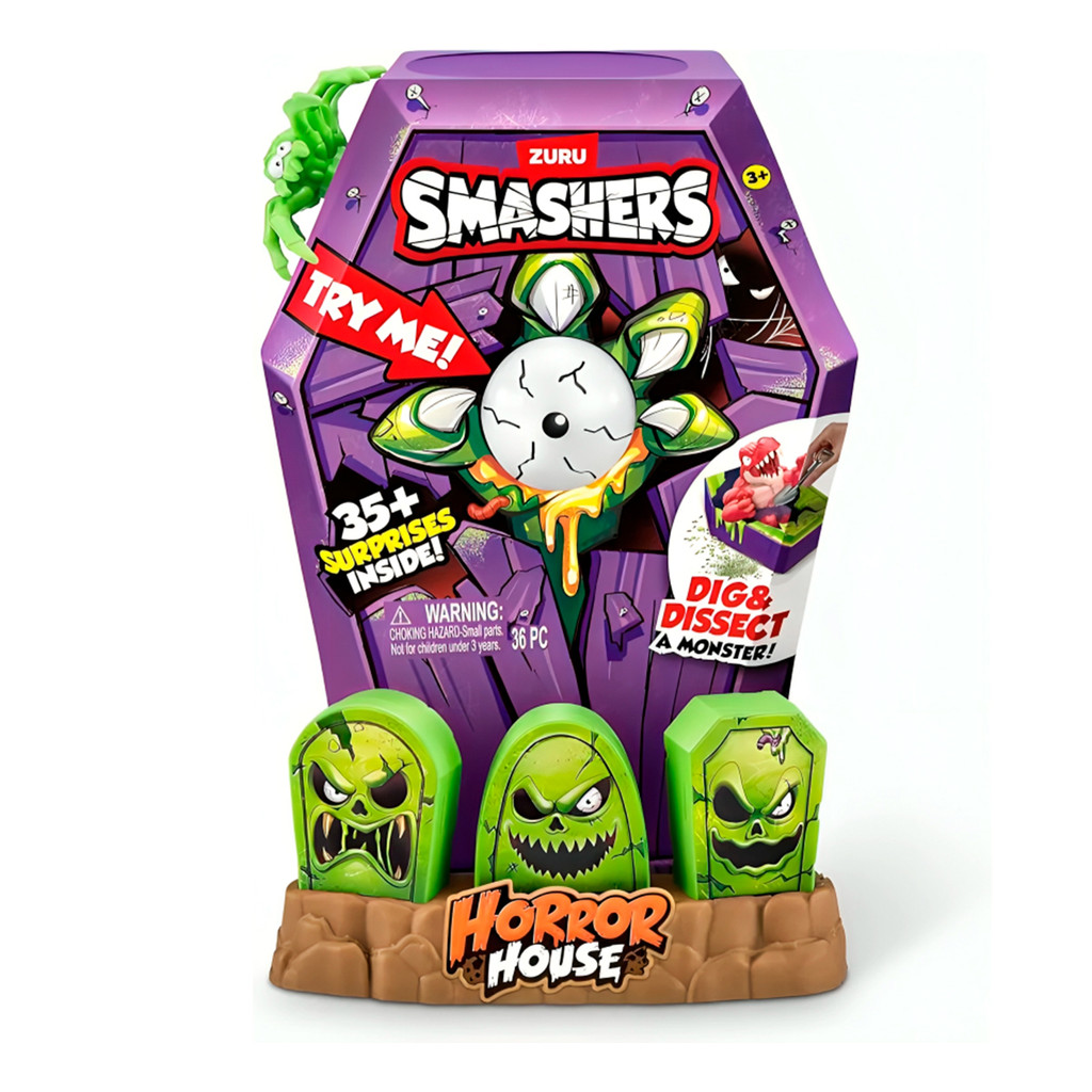 Zuru Smashers Horror House Monstro Verde F01737 - Fun