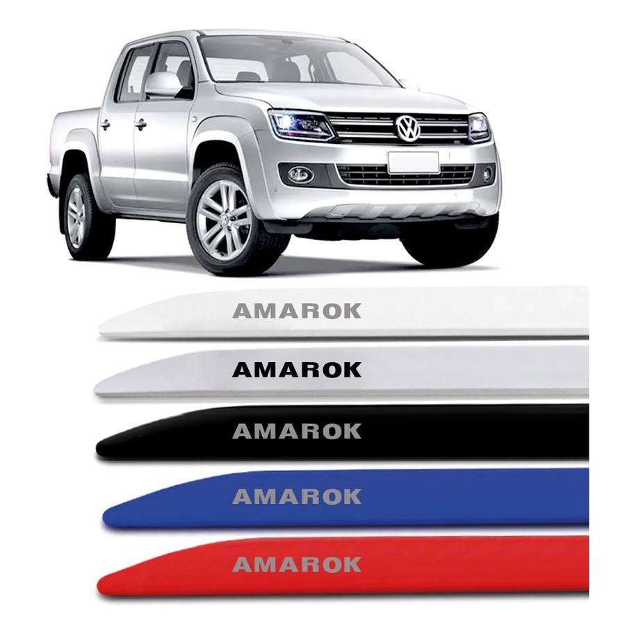 Jogo de Friso Lateral Facão Amarok Cabine Dupla 2010 a 2023
