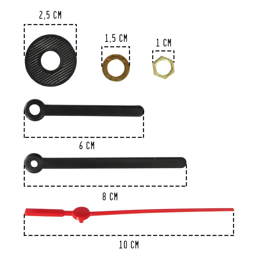 Kit de Máquinas de Relógio Conjunto com Engrenagem de Relógio Para Artesanato de Relógio de Parede
