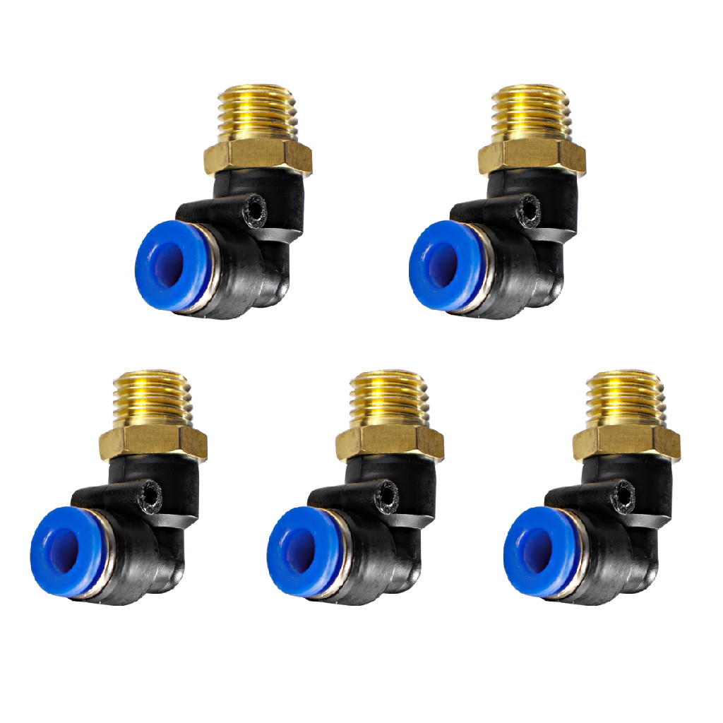 Kit Cotovelo Engate Rápido TUBO 6MM X MACHO Mercedes Caminhão