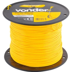 Fio de Nylon 2,4mmx500m Redondo para Roçadeiras e Aparadores Vonder