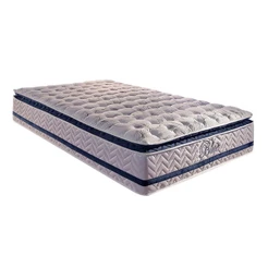 Colchão Solteiro Molas Ensacadas Visco Gel Master Pocket Blue Pillow Top (88x188x32) - Paropas