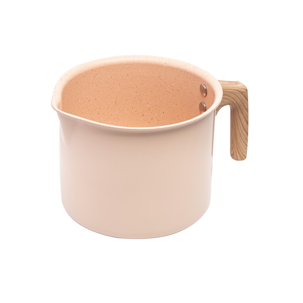 Leiteira em Alumínio com Revestimento Cerâmico Bege 1,7L - Home & Living