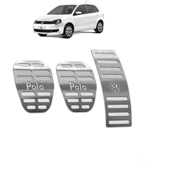 Pedaleira Polo 02/15 Manual Aço Inox - Não fura o pedal