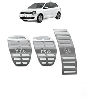 Pedaleira Polo 02/15 Manual Aço Inox - Não fura o pedal em Oferta na Shopee