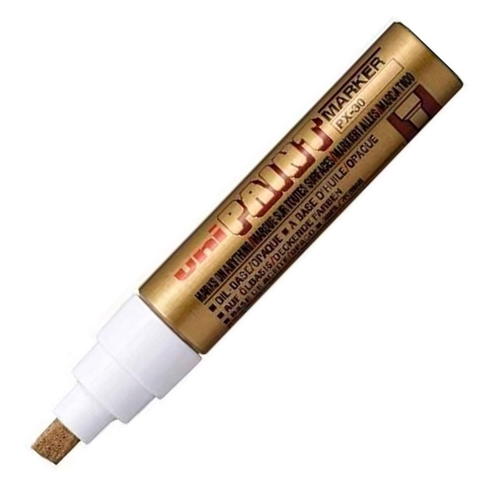 Pincel marcador permanente Paint Marker Ouro PX-30 Uni-Paint