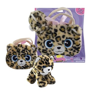 Bolsinha de Pelúcia Leopardo Deluxe Multikids - BR2224 em Oferta na Shopee