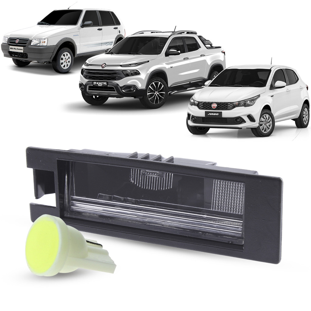 Lanterna Luz De Placa + LED Fiat Uno Idea Punto Linea Palio Fire Attractive Siena Doblo Grand Siena Toro Argo