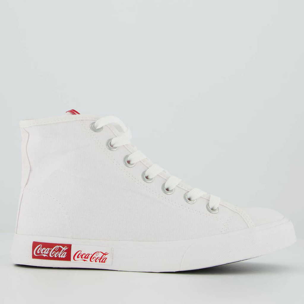 Tênis Coca Cola Blend Basic Hi Feminino Branco em Oferta na Shopee