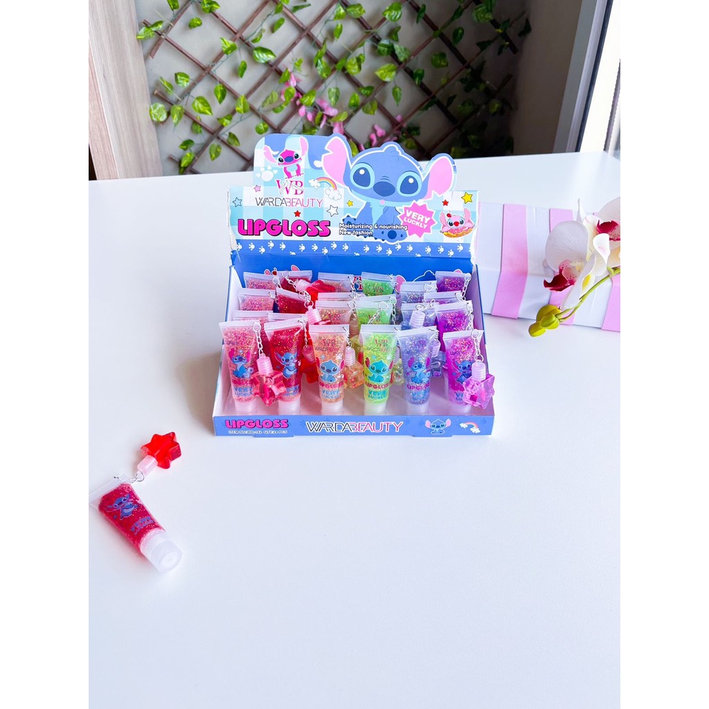 GLOSS INFANTIL STITCH COM CHAVEIRO MINI GLOSS