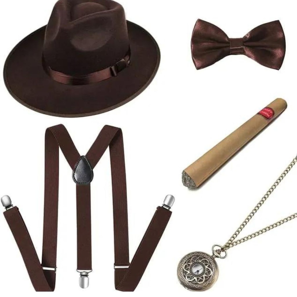 Kit Fantasia Gangster Festa Retro