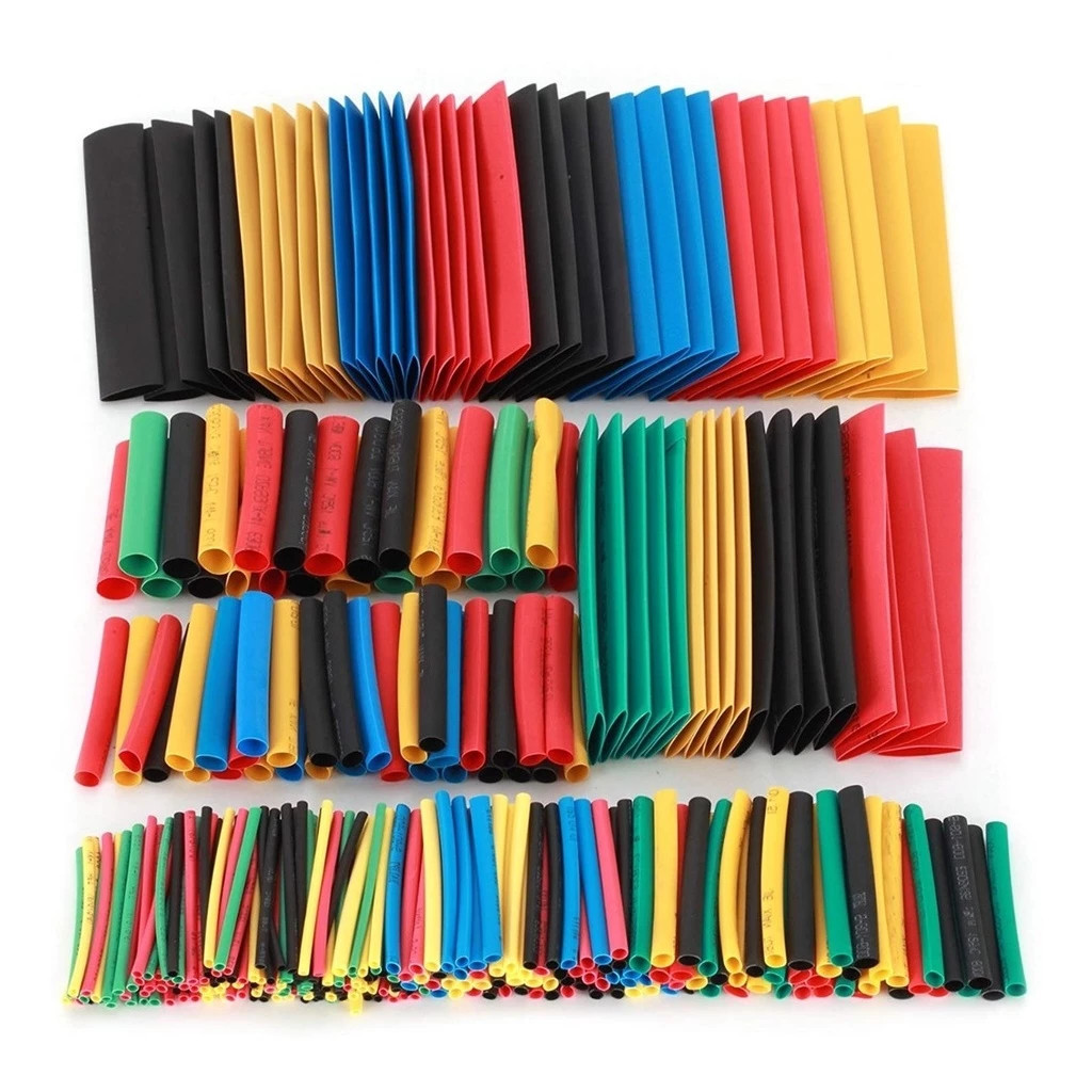 328pcs Termo Retratil Isolante Espaguete Encolhe com Calor - Para Emenda Fios, e Reparo em Cabos