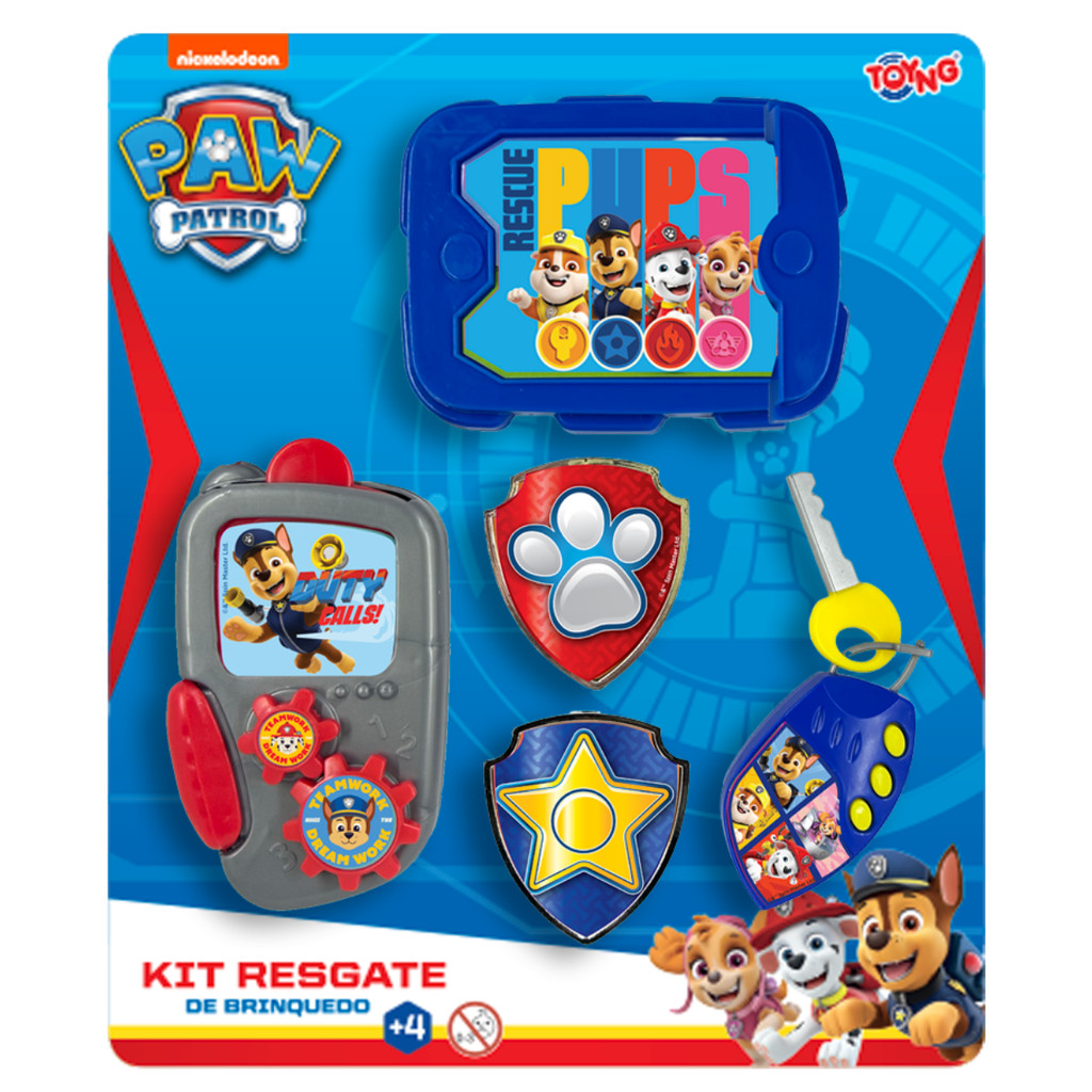 Kit Resgate Patrulha Canina PAW Control Chase Marshall Brinquedo