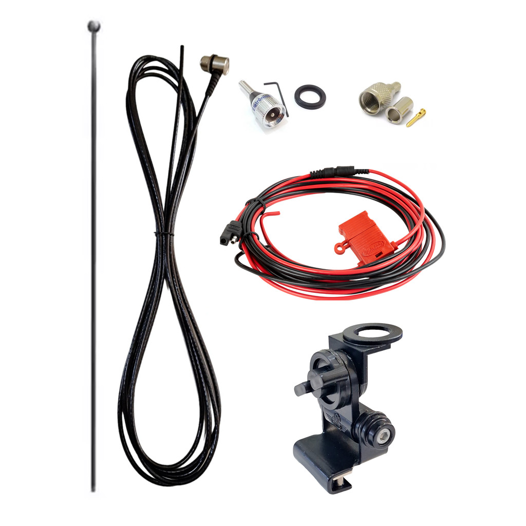 Kit Instalação p/ Radio Vhf Em200 Em400 Gm300 Dem300 Dem400