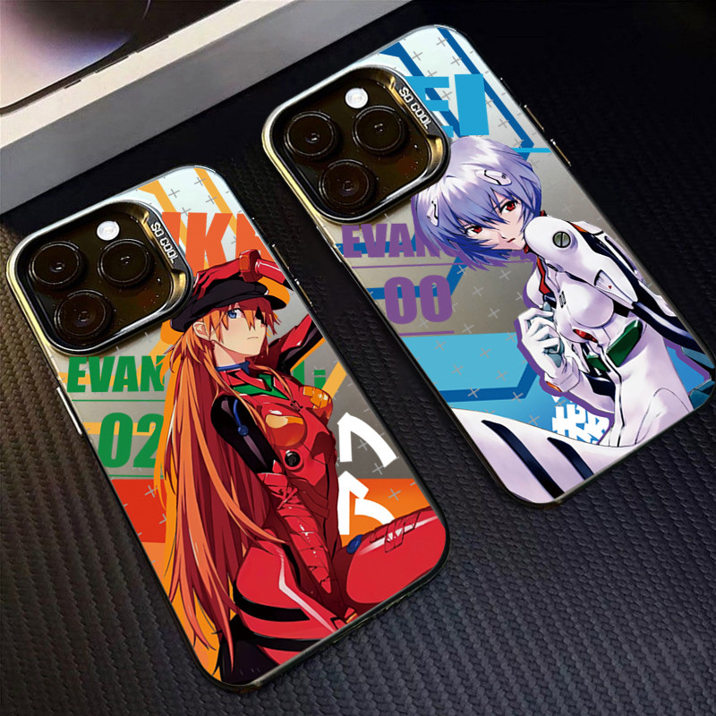 Capa De Telefone Dura Para Redmi 14C 13C 13 12 4G K70 Pro Turbo 3 Note 13 Plus 12 11 11S 12S 10S 10 Max Neon Genesis Evangelion Asuka Cômica
