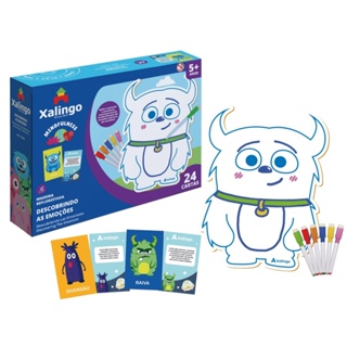 Quadro para Colorir Descobrindo as Emoções Xalingo 24 Peças para Crianças XALINGO 17498 em Oferta na Shopee