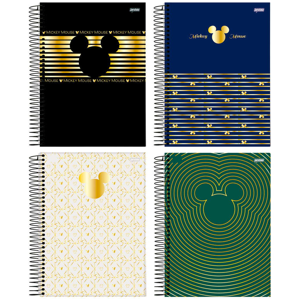 Caderno Universitário 1 Matéria Mickey Arts Office - 4 Unidades Sortidas em Oferta na Shopee