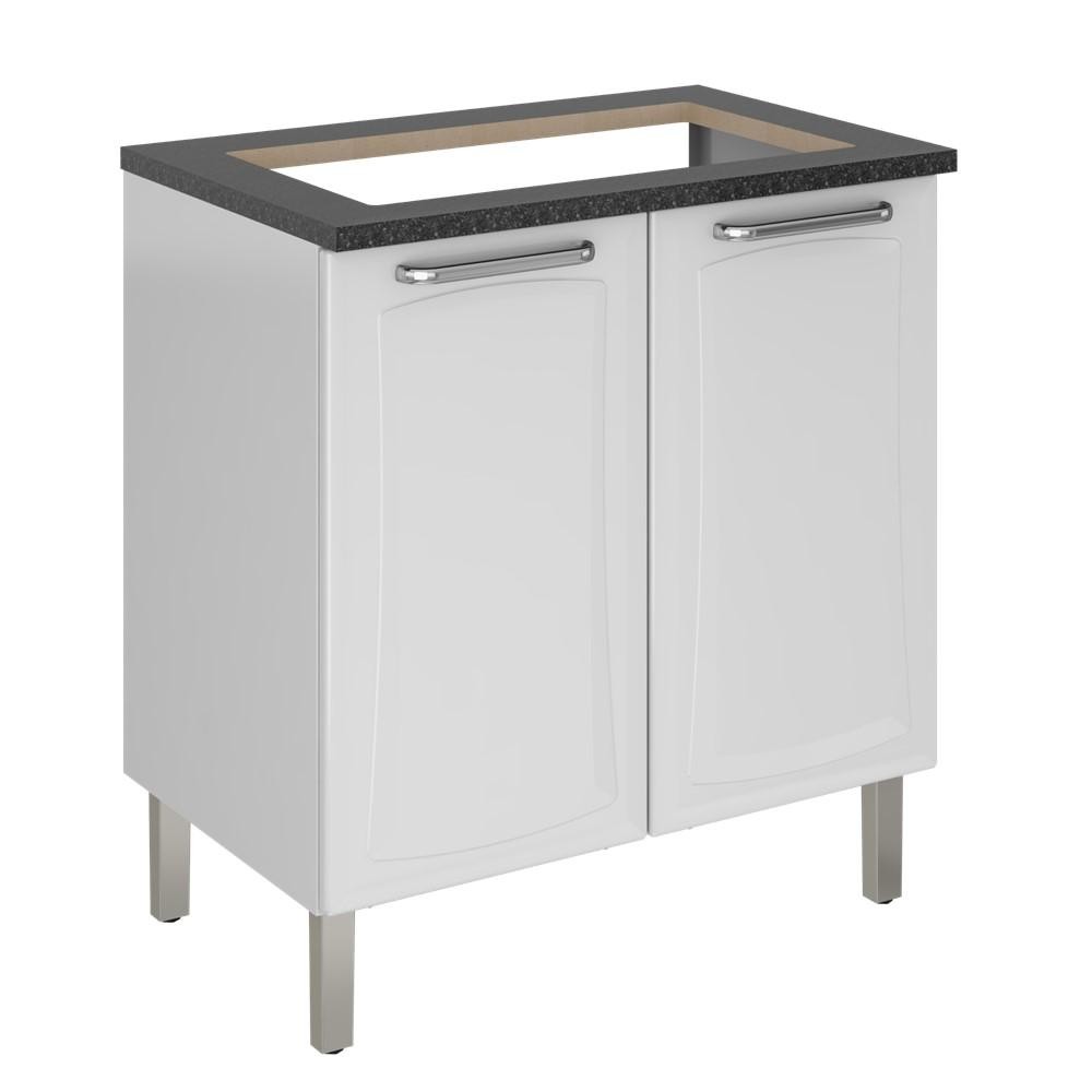 Balcão Cozinha Itatiaia Tarsila para Cooktop 5 Bocas 2 Portaa Branco IG2A-80 COOK 5Q em Oferta na Shopee