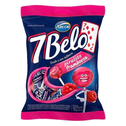 Pirulito 7 Belo Framboesa Arcor 120g