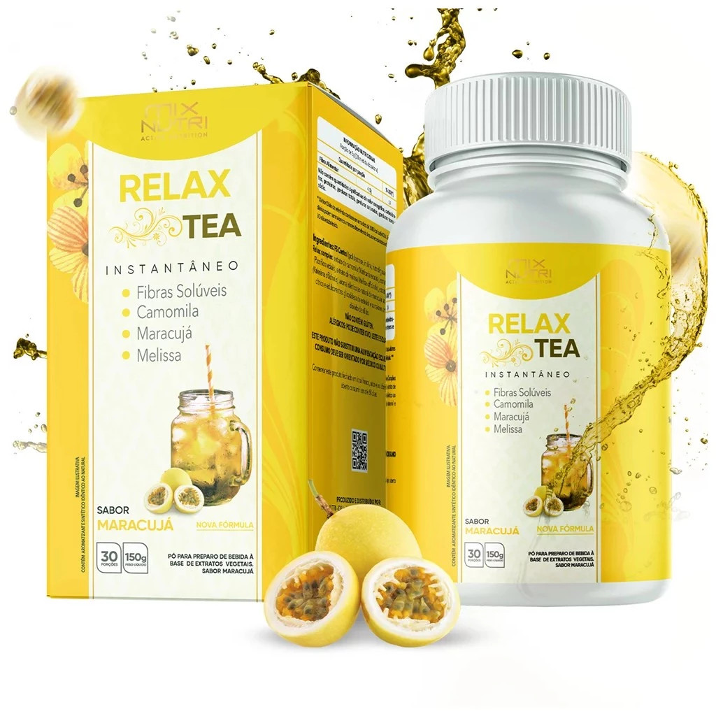CHA RELAX TEA SABOR MARACUJA 150G